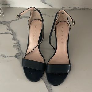 Black ankle strap sandals